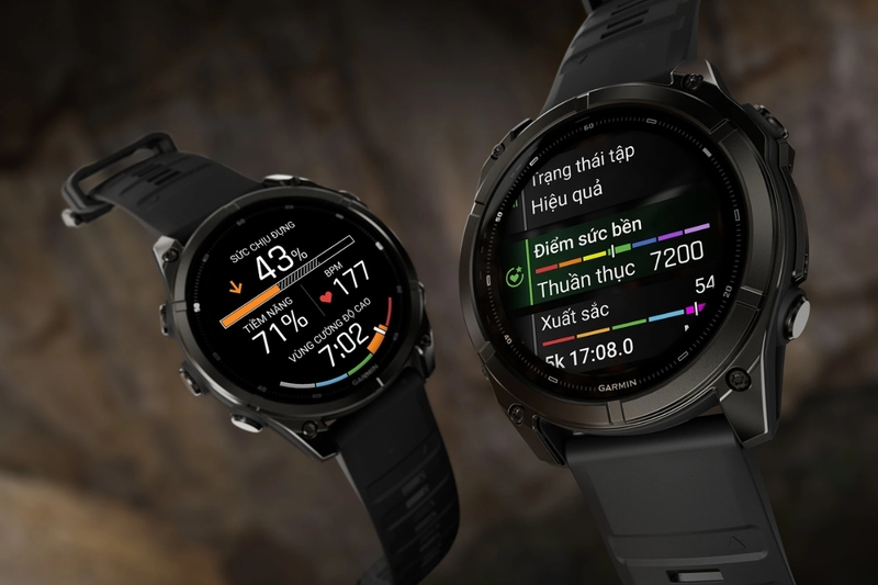 Garmin Fenix 9 Titanium phủ DLC Carbon 47mm AMOLED - 8