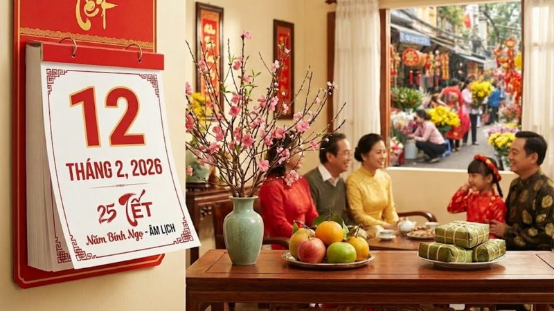 25 Tết Âm lịch 2026 là ngày mấy Dương lịch?