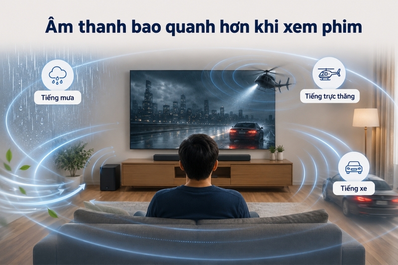 Lợi ích của âm thanh vòm Dolby Atmos (1)