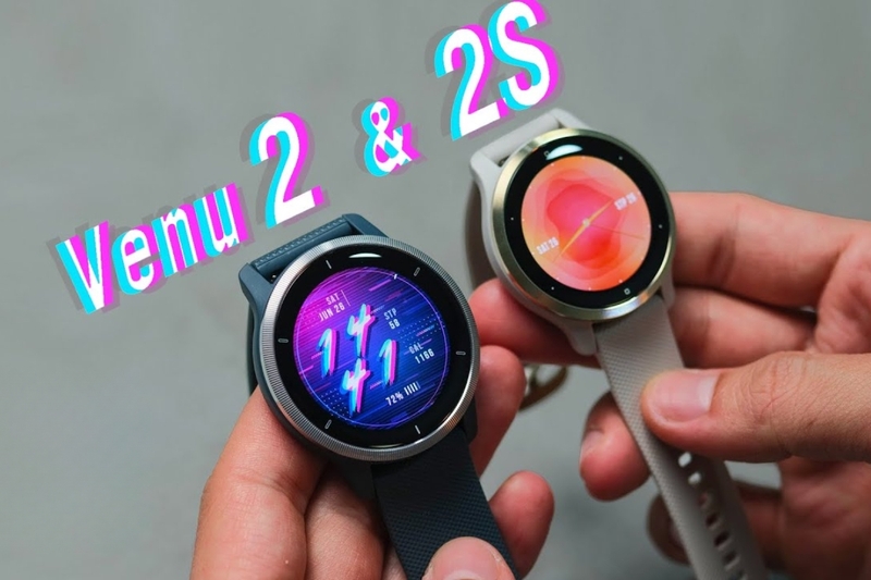 So sánh Garmin Venu 2 và Venu 2S về màn hình