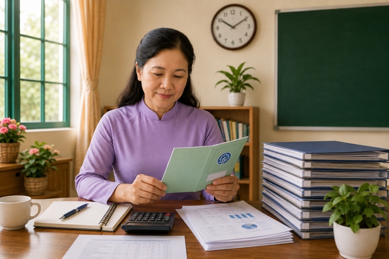 Cách tính lương hưu cho giáo viên tiểu học (1)