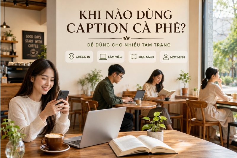 Khi nào nên dùng caption cà phê