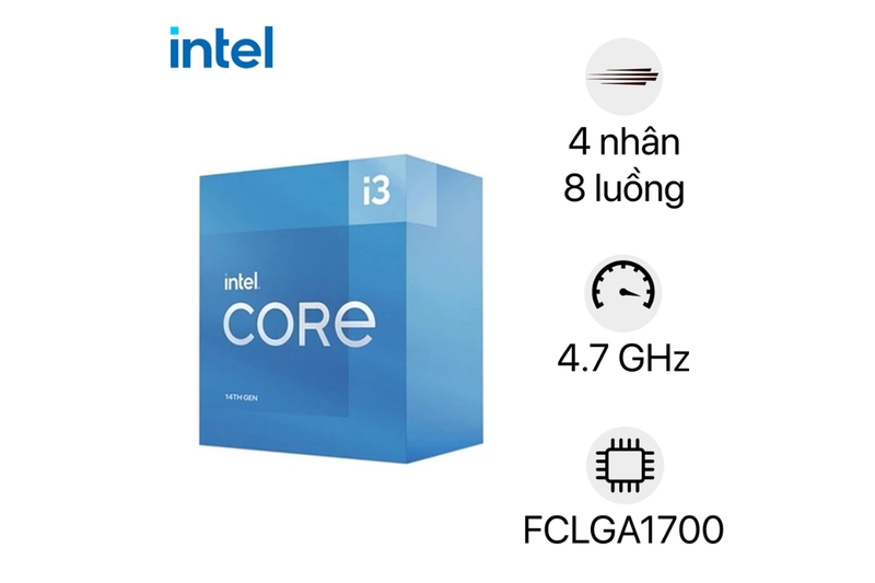 Vi xử lý Intel Core i3-14100 thế hệ thứ 14