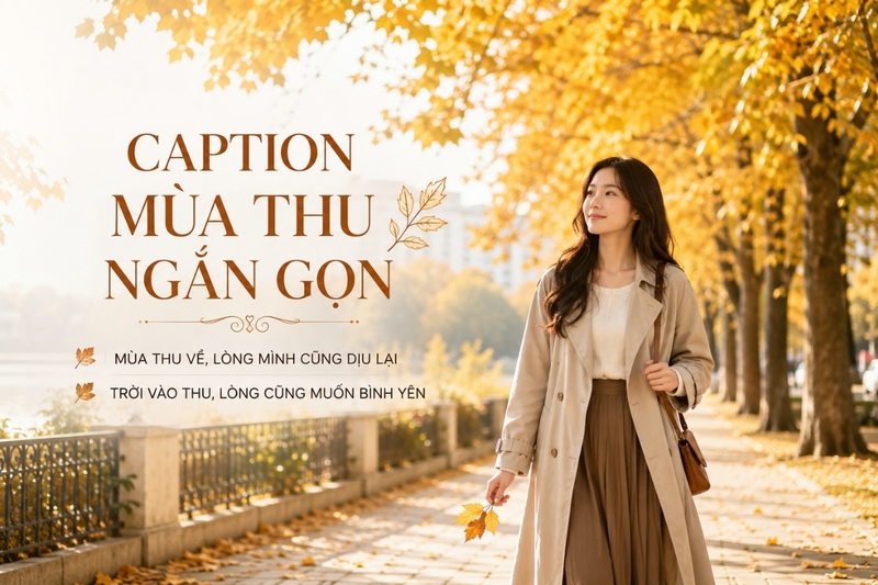 Caption mùa thu ngắn gọn
