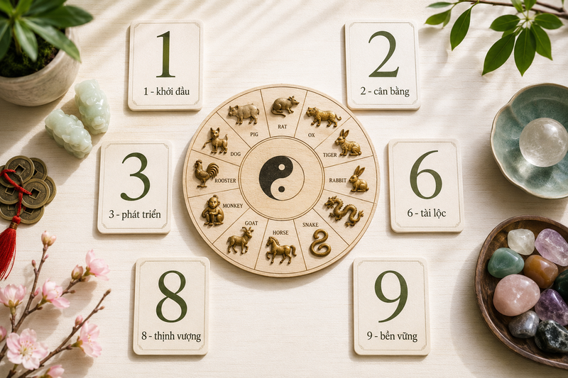 Con số may mắn của 12 con giáp là gì?
