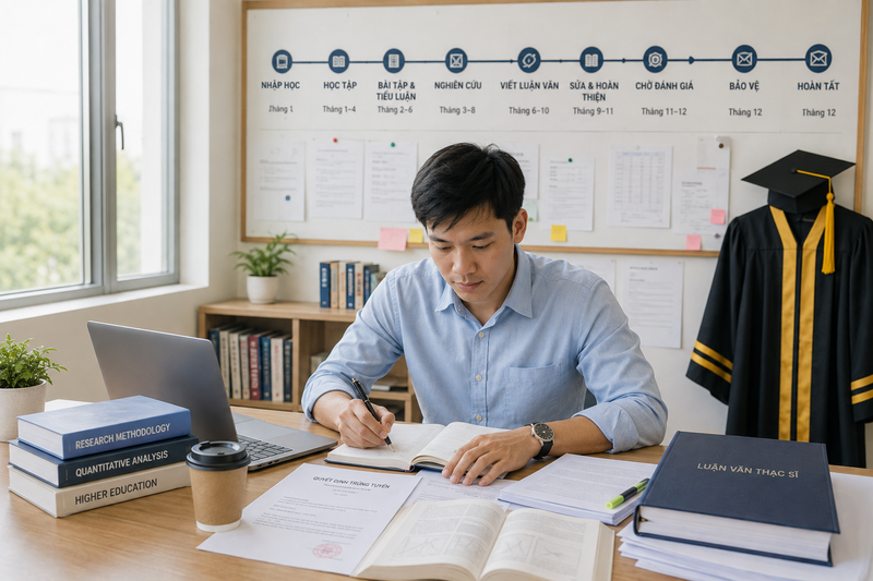 Thời gian học thạc sĩ được tính như thế nào