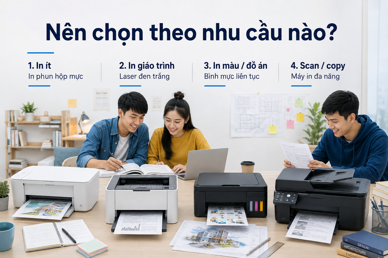 Máy in nào rẻ cho sinh viên