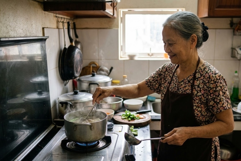 "Cook" là từ phổ thông hơn, dùng để chỉ người nấu ăn nói chung