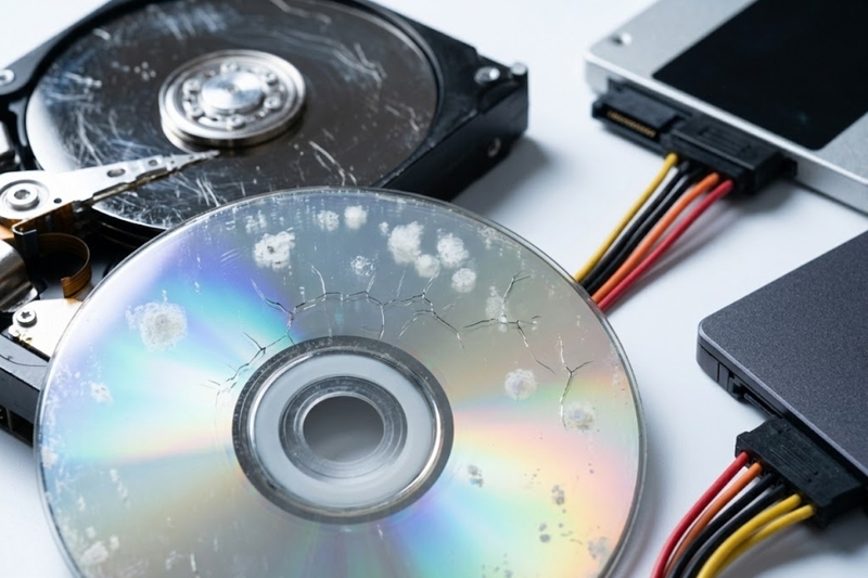 đĩa quang CD hay DVD thì sao? Chúng có thể tồn tại lâu hơn nếu được bảo quản tốt