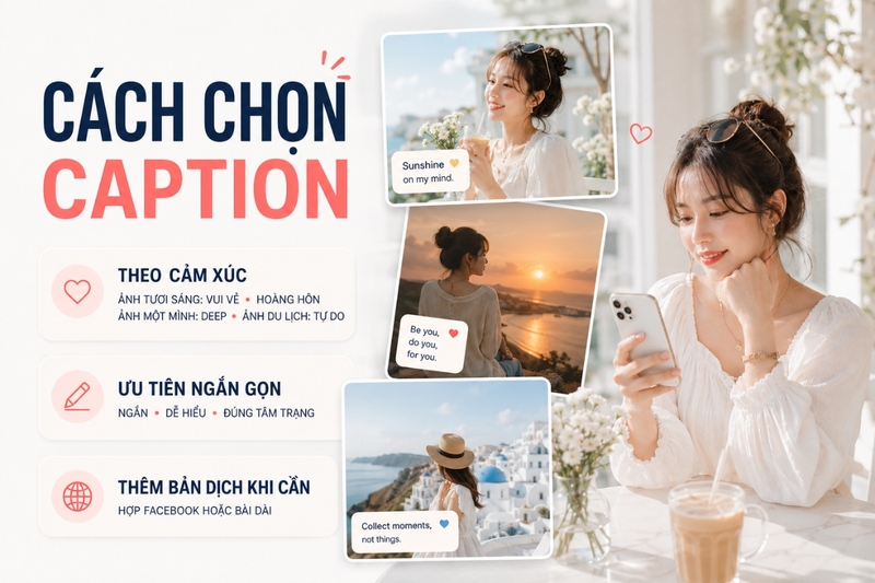 Cách chọn caption tiếng Anh phù hợp