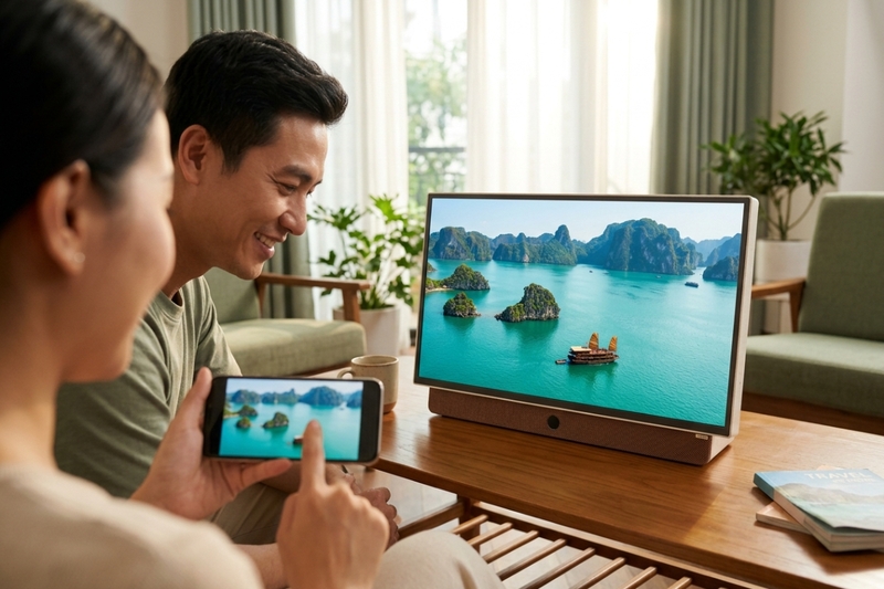 Coocaa 24LP6000G sở hữu kiểu dáng di động độc đáo