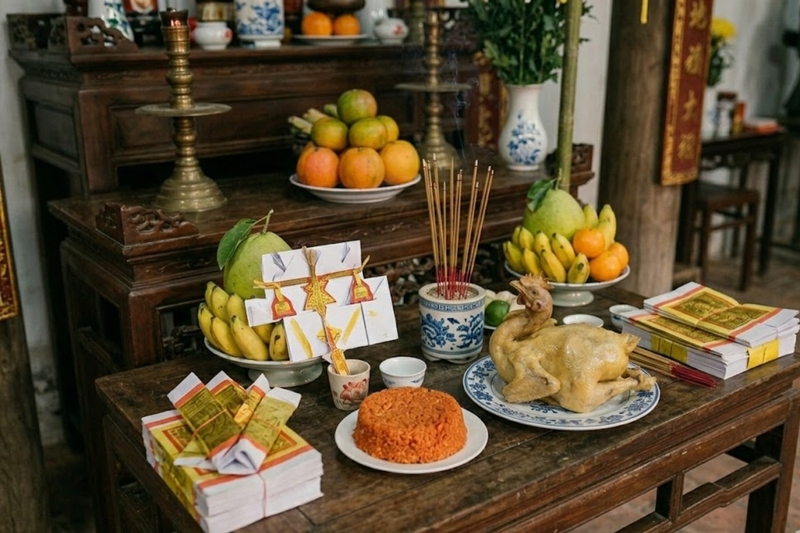 Đồ cúng mặn và đồ chay