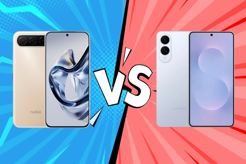 So sánh độ mỏng giữa Nubia Air và Galaxy S25 Edge