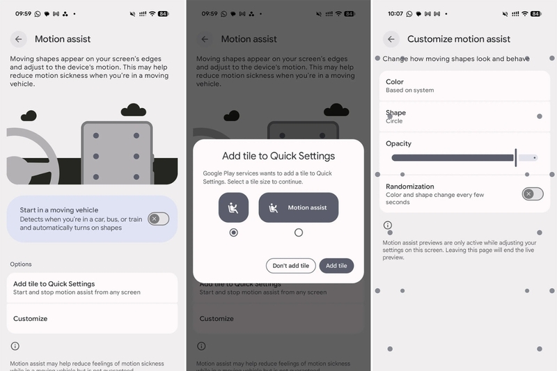 Hướng dẫn cách bật và thiết lập Motion Assist