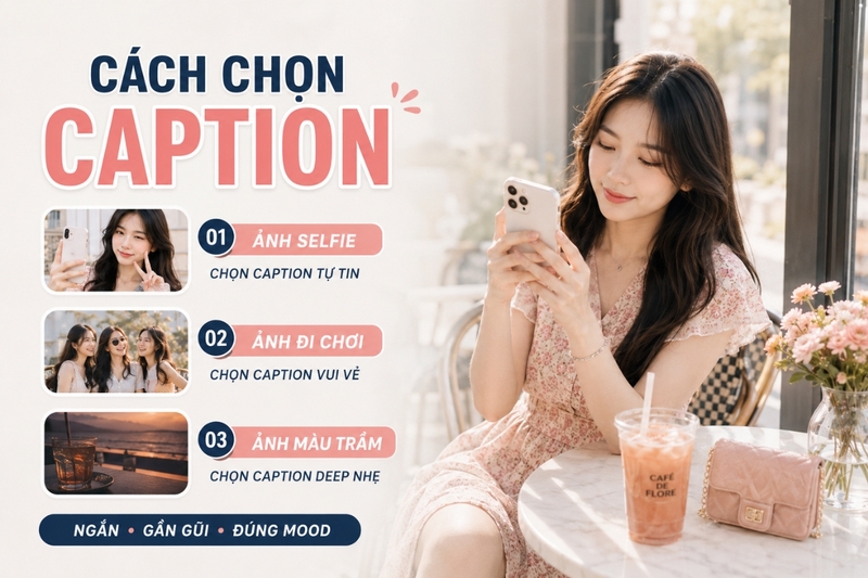 Cách chọn caption sống ảo phù hợp