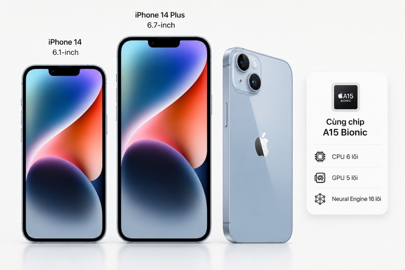 iPhone 14 và iPhone 14 Plus dùng chip nào?
