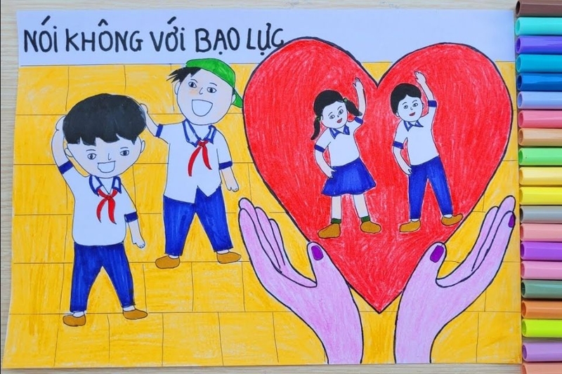 2.Tranh vẽ phòng chống bạo lực học đường.jpg