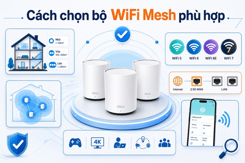 Cách chọn bộ WiFi Mesh phù hợp