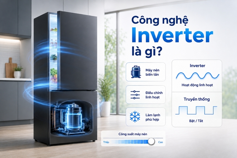 Công nghệ Inverter tủ lạnh là gì
