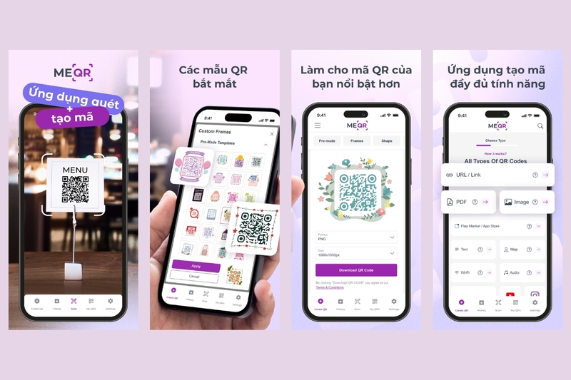 ME-QR: Tạo, quản lý và theo dõi mã QR trên điện thoại