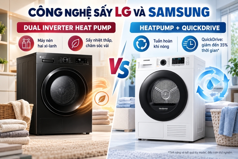 Công nghệ máy nén và nhiệt độ sấy bảo vệ vải