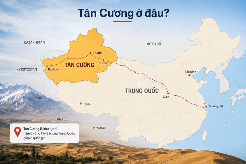 Tân Cương ở đâu