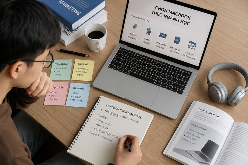 Tiêu chí chọn MacBook cho sinh viên