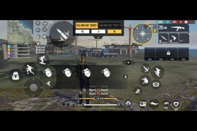 Tuỳ chỉnh độ trong suốt và kích thước nút ngắm bắn