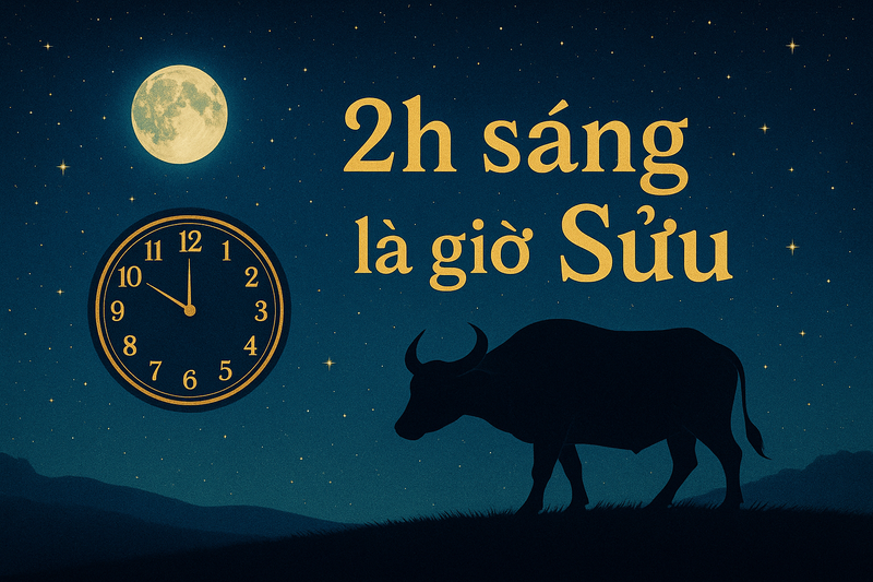 2h sáng là giờ gì theo quan niệm 12 con giáp?