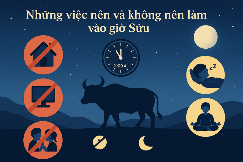 Những việc nên và không nên làm vào giờ Sửu