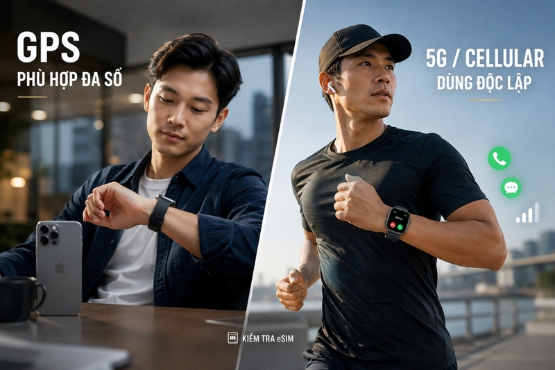 Nên chọn Apple Watch GPS hay 5G