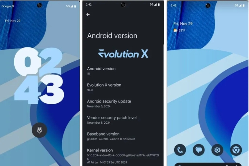 Evolution X và các ROM khác