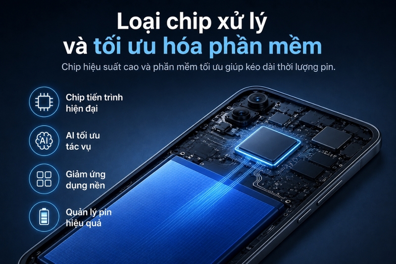Loại chip xử lý và tối ưu hóa phần mềm
