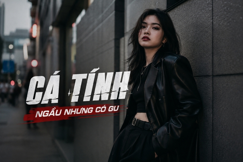 Cap thả thính ngầu cho nữ cá tính
