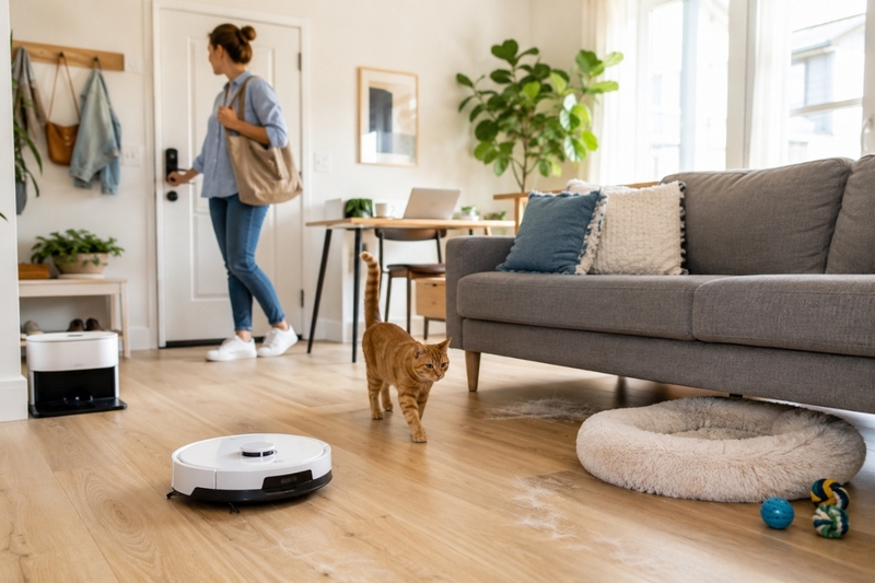 Robot hút bụi có hút được lông chó mèo không - 2