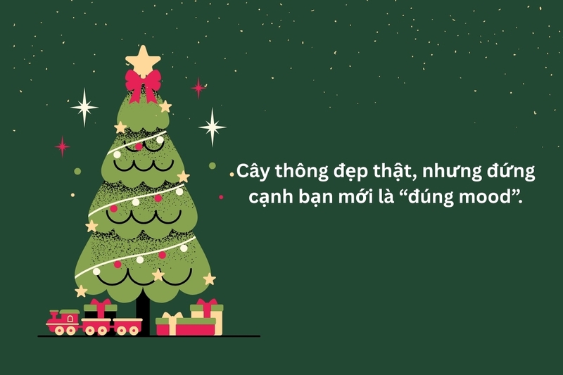 STT noel vui nhộn kiểu thả thính “cực dính”