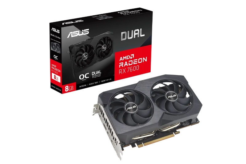 Card đồ họa Asus DUAL-RX 7600 OC 8GB: Chiến game mượt mà