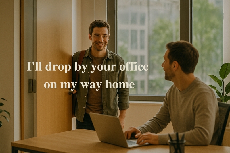 Drop in/by/round – Ghé thăm ai đó