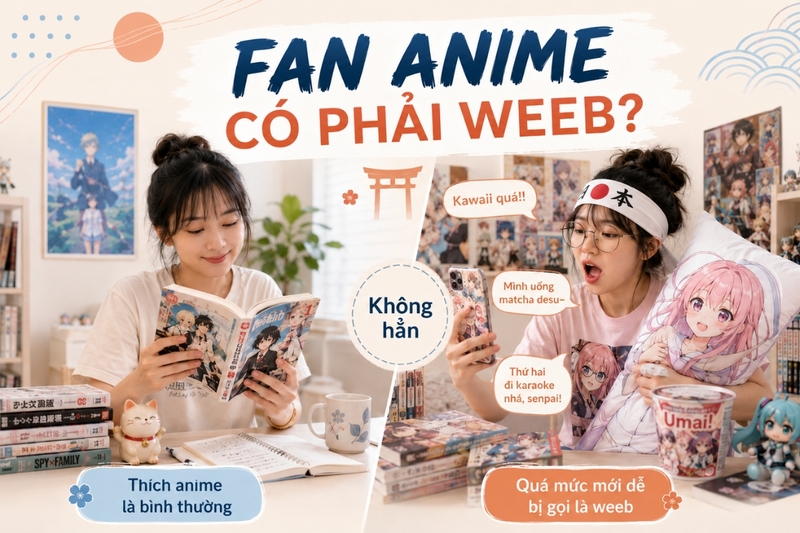 Weeb có phải là fan anime không