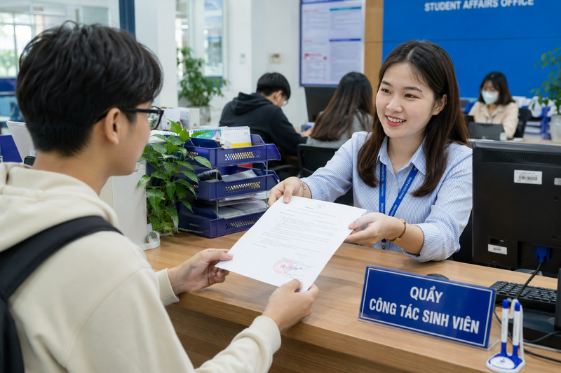 Giấy xác nhận đang học tại trường
