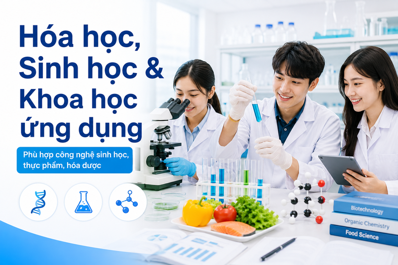 Hóa học, sinh học và khoa học ứng dụng