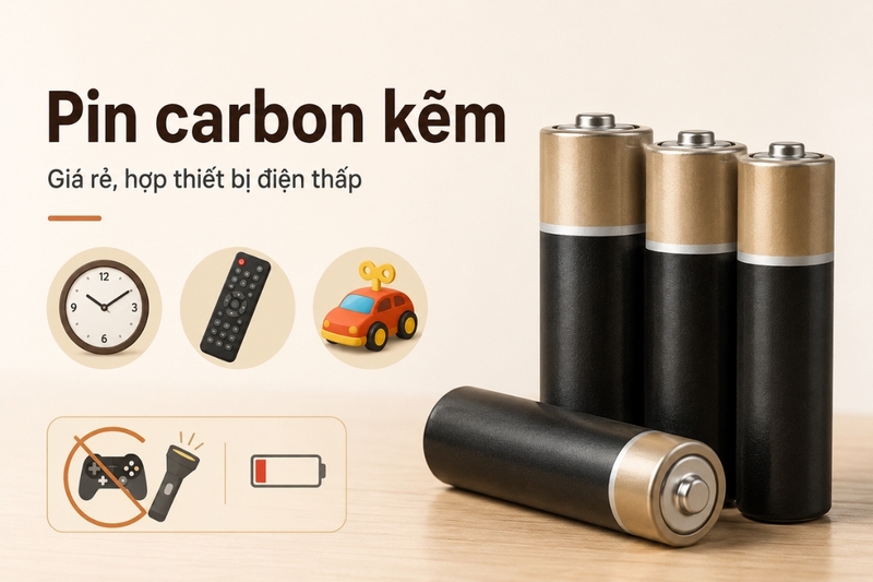 Pin carbon kẽm