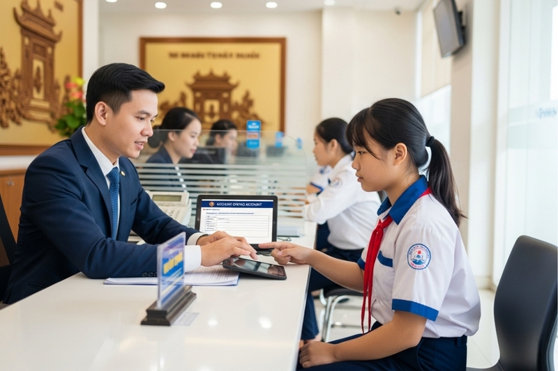 15 tuổi mở tài khoản ngân hàng Vietcombank được không (5)