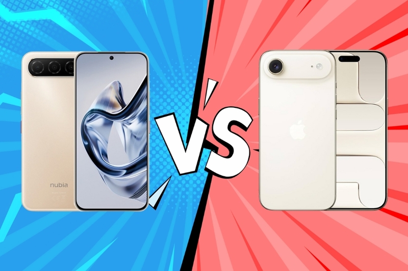 So sánh độ mỏng giữa Nubia Air và iPhone Air