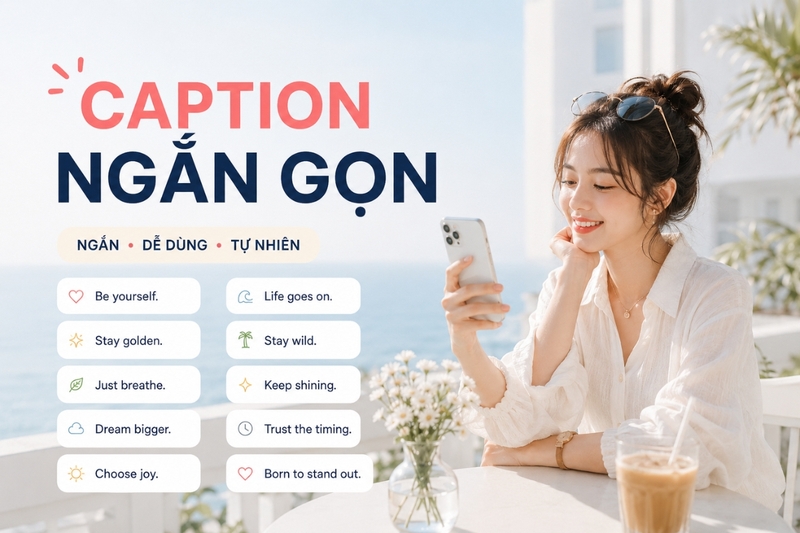 Caption tiếng Anh ngắn gọn