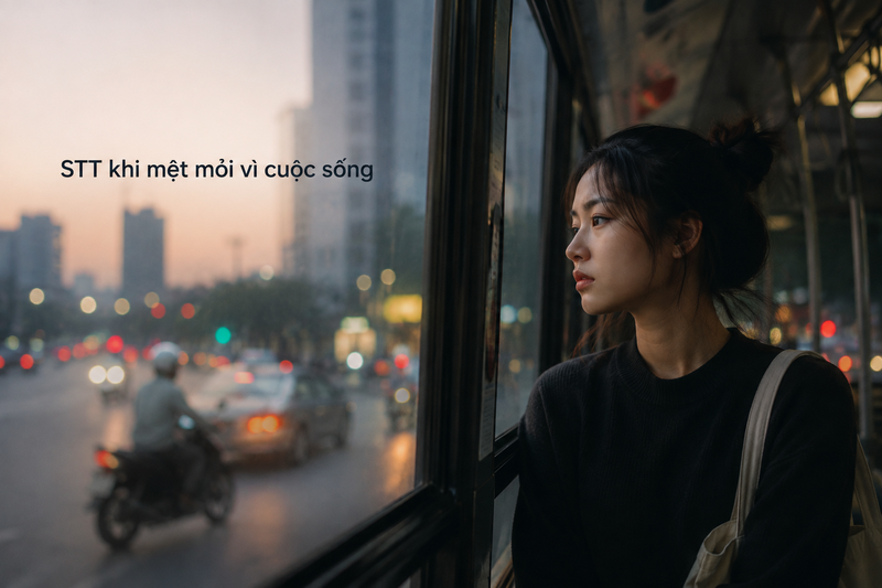 STT khi mệt mỏi vì cuộc sống