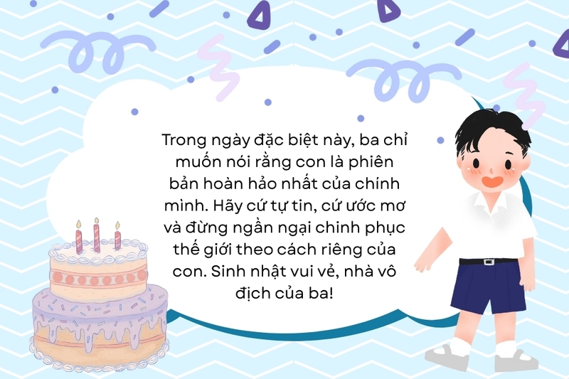 Lời chúc sinh nhật con trai ý nghĩa nhất (1)
