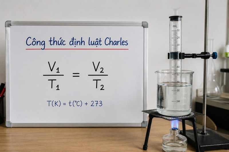 Công thức định luật Charles
