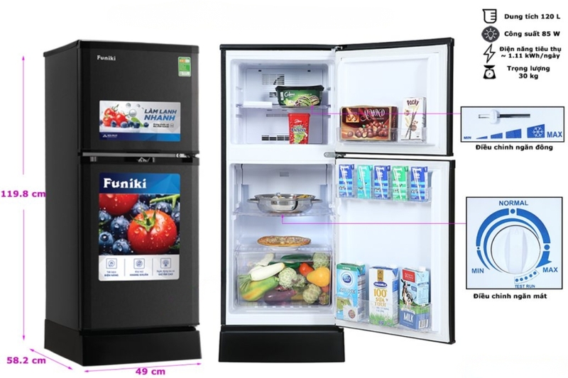 Đánh giá tủ lạnh Funiki 120l - 2