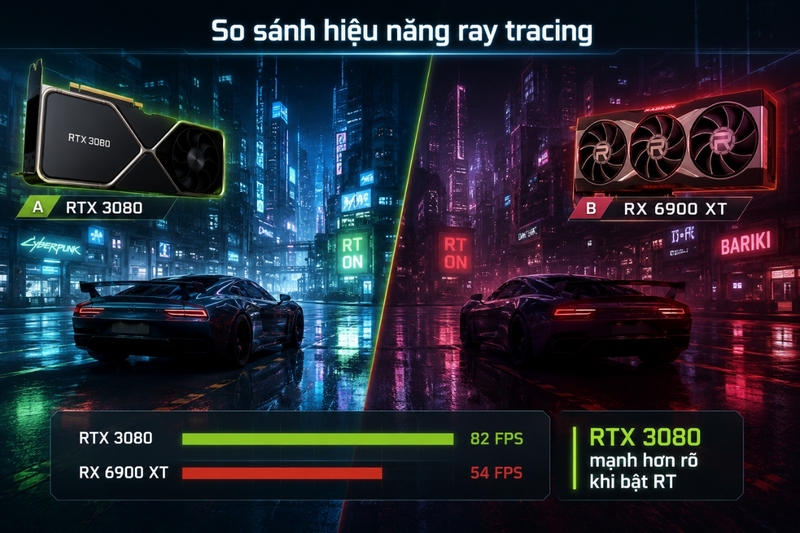 So sánh hiệu năng ray tracing